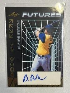 2024 Blake Burke Autograph Gold Parallel Leaf Futures[44/99][#A-BB3][Brewers] - Picture 1 of 2