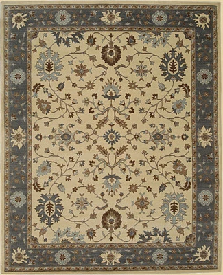 EORC Machine-Made Wool Oushak Rug, Ivory | Elegant and Durable Area Rug - Image 1 of 4