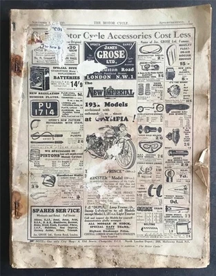 The MOTOR CYCLE Magazine 13 NOV 1930 #1440 OLYMPIA SHOW REPORT - Image 1 of 4