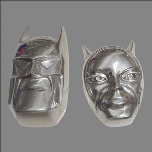 Vintage Batman & Catwoman Limited Edition Alloy Metal Mask Robert Dennison 1996 - Picture 1 of 8