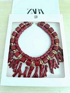 ZARA 2025 PACK DE 2 COLLARES CORAL CON RESINA REF 1856/051/679 - Imagen 1 de 7