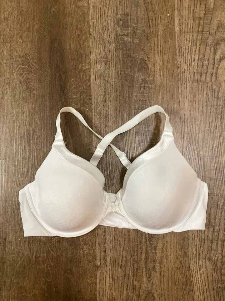 Vanity Fair White Front Close Full Coverage T Shirt Bra Size 38C - Image 1 of 4