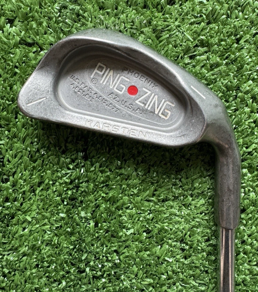 Ping Zing Red Dot Driving 1 Iron Karsten Steel KT-W Shaft 40" RH Original Grip - Image 1 of 4