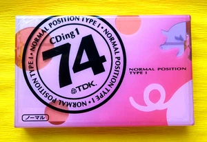 1x TDK CDing1 74 Cassette Tape 2002-2005 + OVP + SEALED + letzte Serie + Japan + - Picture 1 of 2
