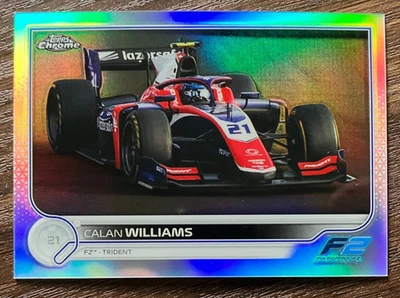 REFRACTOR Calan Williams #146 - 2022 Topps Chrome Formula 1 F1 F2 Card - CLEAN - Image 1 of 2