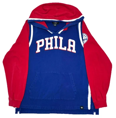 NBA 费城 76ers '47 品牌运动衫男式 XL 码篮球连帽衫 — 第 1/4 张图片