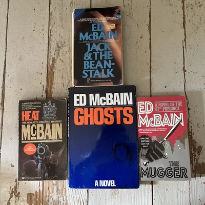 4 Ed McBain Crime Novels, Heat, Ghosts, The Mugger, Jack & The Beanstalk Foto 1 de 4