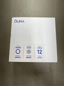 Oura Ring Gen3 Horizon - Silver - Size 12 - Smart Ring - Size First with Oura Ri - Picture 1 of 3