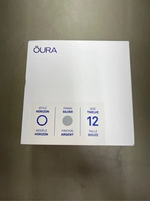 Oura Ring Gen3 Horizon - Silver - Size 12 - Smart Ring - Size First with Oura Ri - Image 1 of 3