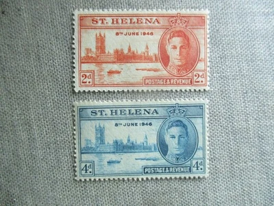 Santa Elena, Scott # 128-127, MH Foto 1 de 2