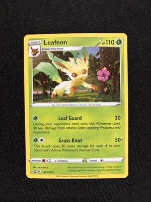 Leafeon Promo SWSH: Sword & Shield Promo Cards SWSH191 NM No Print Lines - Image 1 of 4