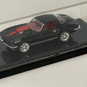 Mattel 1963 Chevrolet Corvette Stingray In Clear Case Manufactured 1998 Black - Picture 1 of 9