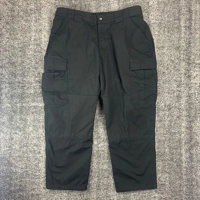 Pantalones tácticos 5.11 para hombre adulto extra grandes cortos negros carga policía trabajo utilitario Foto 1 de 4