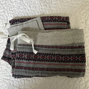 Eddie Bauer Women Sleepwear Pajama Pants 2XL Elastic Drawstring Gray Red Black - Picture 1 of 9