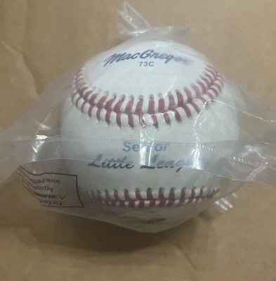 НОВЫЙ бейсбольный мяч MacGregor Senior Little League 73C - Изображение 1 из 2