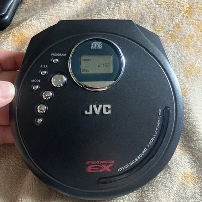 JVC XL-PG37BK Portable CD Player w/ Anti-Shock TESTED WORKS - Image 1 of 3