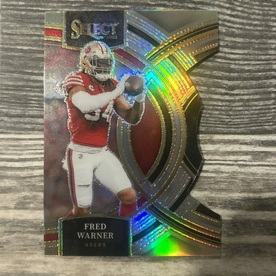 2023 Panini Select Fred Warner Die Cut Silver Prizm #195 49ers - Image 1 of 2