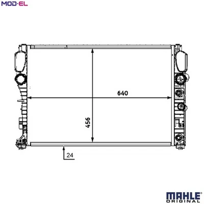 RADIATOR ENGINE COOLING CR 513 000S FOR MERCEDES-BENZ OM646.821/820/961 2.1L - Image 1 of 4