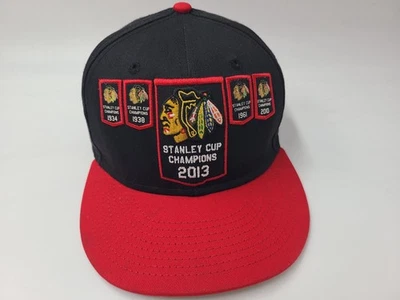 Chicago Blackhawks 2013 Stanley Cup Champions 5x New Era 9Fifty Snapback Gorra Gorra Foto 1 de 4