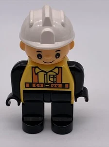 LEGO DUPLO Construction Worker Minifigure FIGURE ONLY - Picture 1 of 5