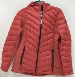 Reebok Women’s Puffer Quilted Jacket In Sedona Rose Size Large - Picture 1 of 3