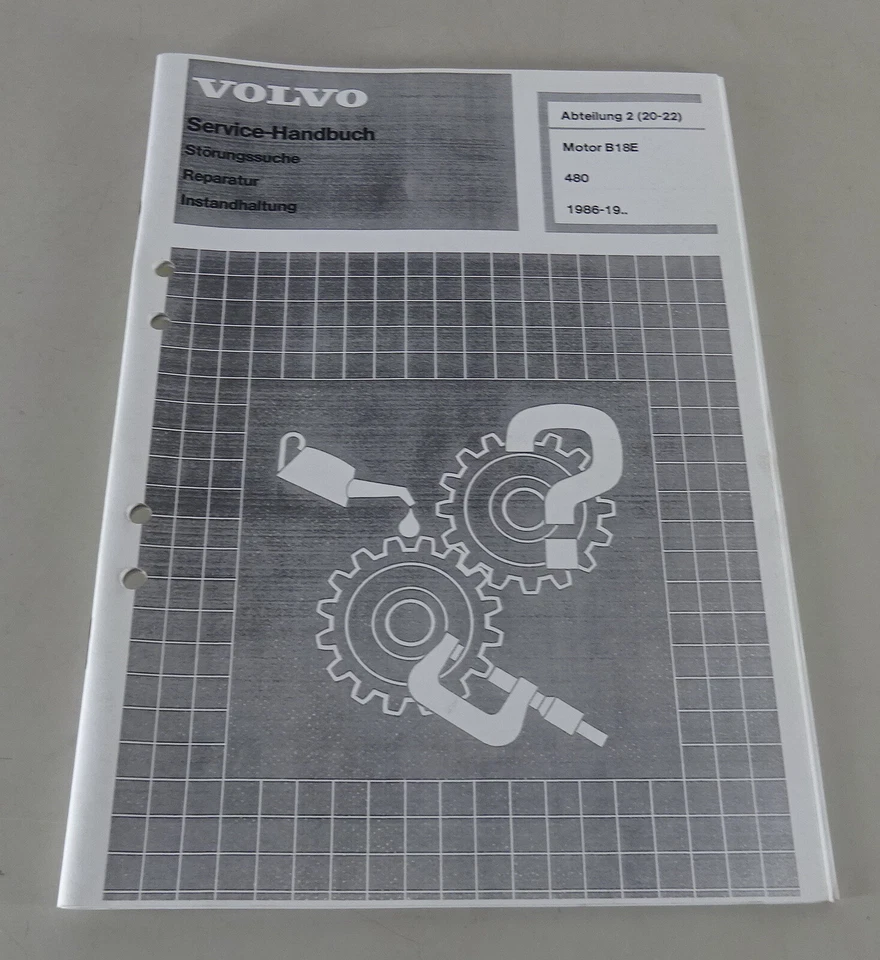 Manual De Taller Volvo 480 Motor B 18 E Desde El Año 1986 - Imagen 1 de 1