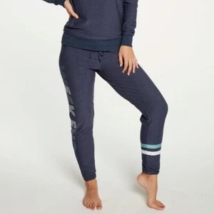 Chaser Weekends Stripe Lounge Jogger Cozy Knit Pants Blue Size Large - Picture 1 of 8