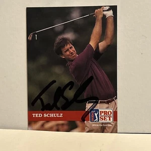 G69 Ted Schulz #96 Pro Set PGA Golf Tour Autographed Signed Auto Card - Picture 1 of 4