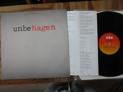 NINA HAGEN BAND '79 2º álbum CBS HOLLAND LP "UNHAGEN" vinilo en muy buen estado+ con INSERTAR Foto 1 de 4