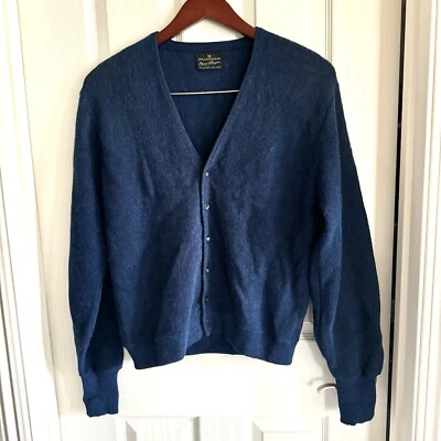 Puritan Gary Player Cardigan Mens Sz M Green Knit Alpaca Wool Blend - Image 1 of 4