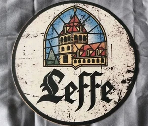 Leffe Belgian Beer Retro Vintage Look Sign Approx 8 Inches - Picture 1 of 4