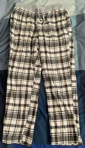 Eddie Bauer Men’s Flannel Sleep Pajama Lounge Pants Gray Plaid Small - Picture 1 of 3