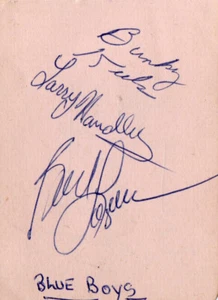 BLUE BOYS - THE BAND FOR JIM REEVES - AUTOGRAMME VON BUD LOGAN, BUNKY KEELS - Bild 1 von 1