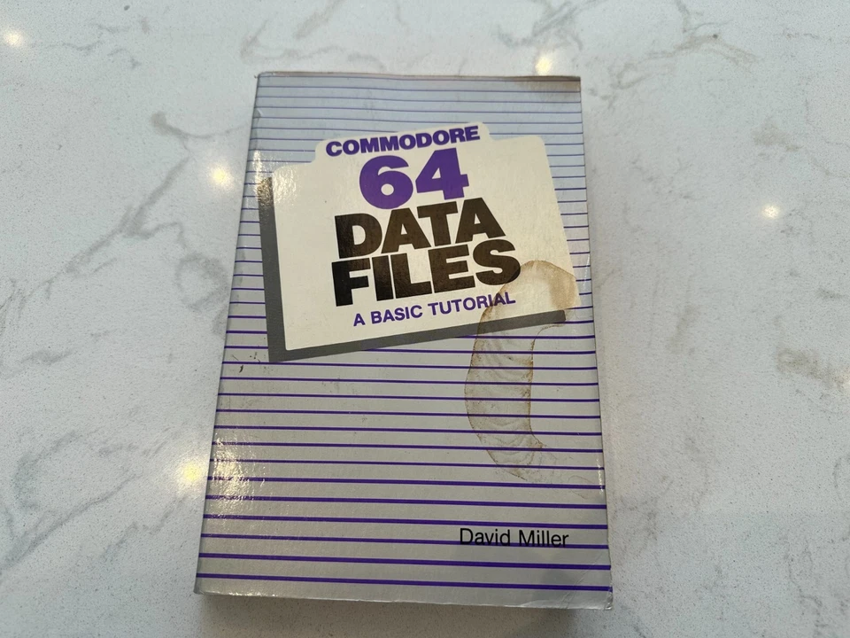 Commodore 64 Data Files A Basic Tutorial Vintage Book by David Miller - Image 1 of 4