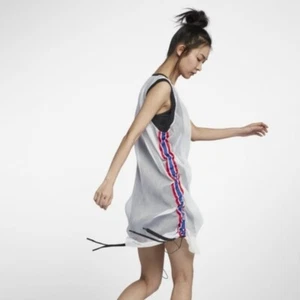 NIKE X RT JERSEY Mesh DRESS $195 RICCARDO TISCI WOMENS SIZE LARGE 909800 100 - Picture 1 of 5