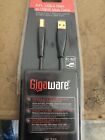 New GIGAWARE 6FT USB-A MALE TO USB-B MALE CABLE 26-713