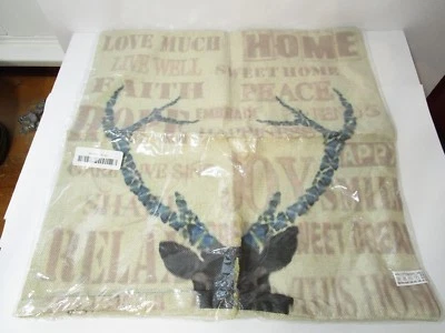 Colorida funda de almohada de lino de reno sofá cojín decoración del hogar 18"x18" ¡Nueva! Foto 1 de 2