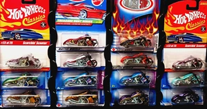 HotWheels Scorchin Scooter- 14 Motorcycle Lot-Treasure Hunt-Classics-Since ‘68 - Picture 1 of 24