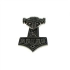 Thor Hammer Pewter Lapel Pin Badge/Brooch Nordic Norse Goth Metal BNWT/NEW Gift