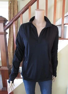 MONDETTA NWT Women's Quarter Zip Black Active Top: CHOICE of Size - Bild 1 von 5
