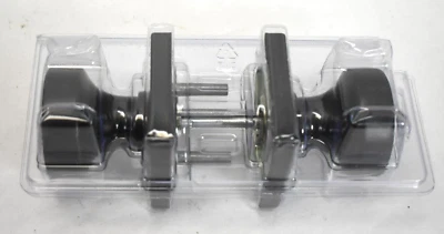 Pismo Square Matte Black Keyed Entry Door Knob Featuring Keys Not Included - Image 1 of 4