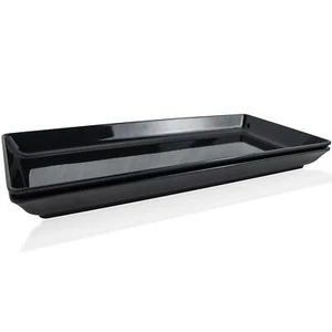 Long Melamine Serving Tray for Appetizer Charcuterie Bread Fruit Dessert Stac... - Picture 1 of 7