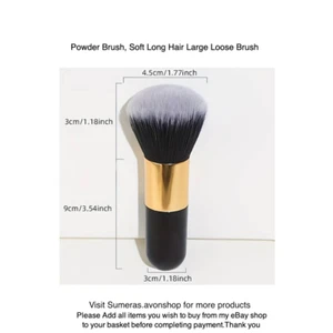 Bronzer Brush With Large Handle ~Make-Up Tool Soft Loose Face Powder/Blush Brush - Picture 1 of 7