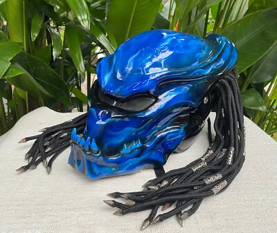 Casco de moto Great Predator azul océano certificado por puntos Foto 1 de 4