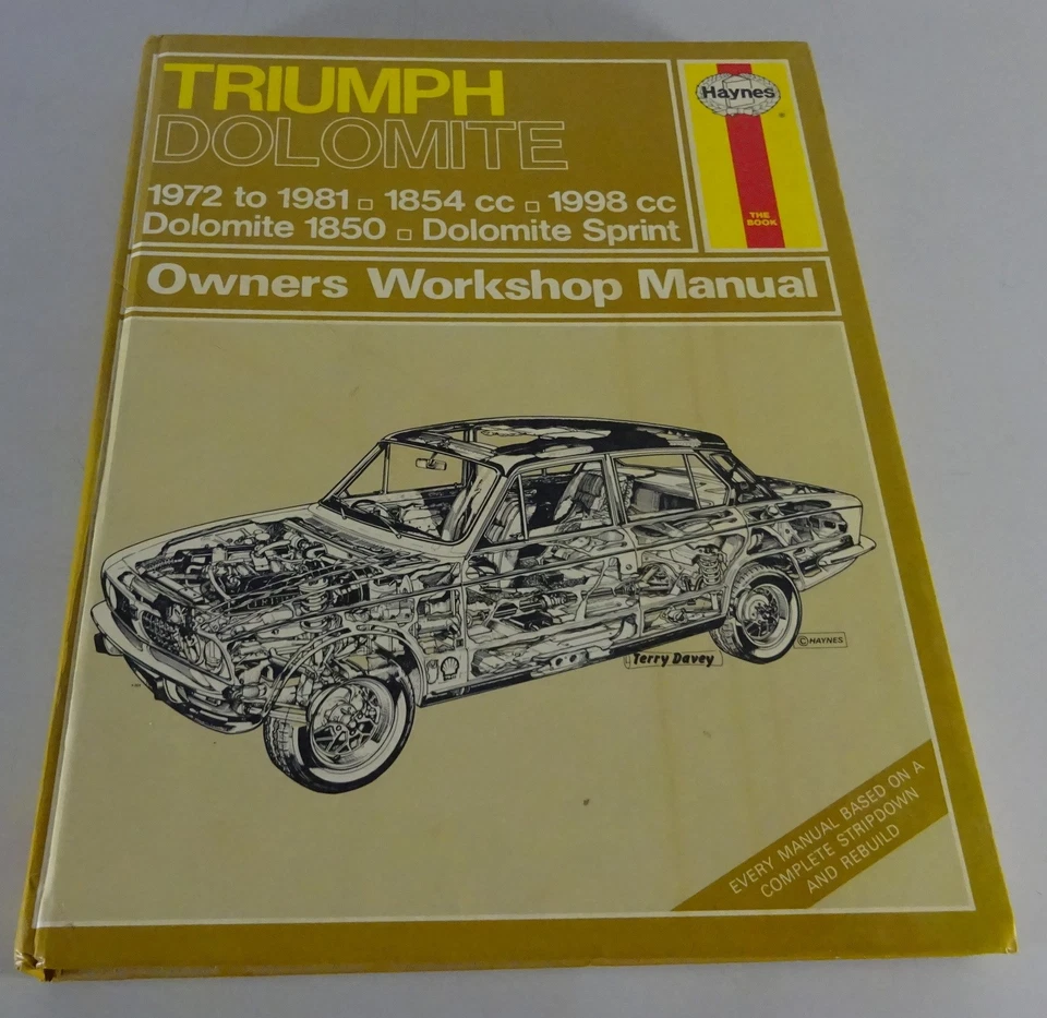 Manuale di Riparazione - Haynes Triumph Dolomite inglese Modello Anno 1972 - - Immagine 1 di 4