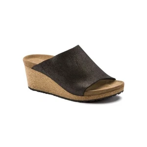 Papillio Damen Namica Antique Black Washed Metallic Wildleder Kork Wedges Gr. 40 (9) - Bild 1 von 13