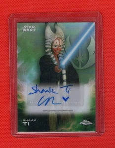 2025 Topps Chrome Star Wars Orli Shoshan as Shaak Ti Auto Refractor A-OS - Bild 1 von 2