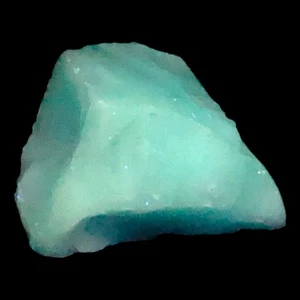 Verre d'art bleu ciel verre à scories opaque brillant manganèse #45GL196 - Photo 1/6