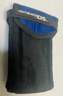 Nintendo DS синий и черный винтажный официальный Nintendo мягкий чехол для переноски дорожная сумка - Изображение 1 из 4