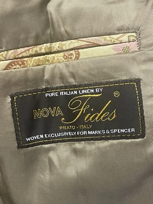 MARKS&SPENCER AUTOGRAPH-PURE ITALIAN LINEN 2 Buttons Notched Blazer Mens U.K-40S - Image 1 of 4